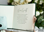 WEDDING GUEST BOOKS Instax Instant Photo Book Emerald Green Velvet Gold Acrylic Wedding Guest Book Personalised, Velvet Instant Photo Book Boho Elegant Instax Wedding Photo Guestbook8