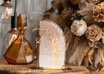 TISCHDEKORATIONSCHILDER   Acryl Tischdekoration Zahlen Acryl Halb-Bogen Ombre Beige Bar Menü, klares Acryl und goldenes Bar Menü, Nude Taupe Gold Plexi Getränkebar Menü, Tan Luxus Getränkebar Tisch Dekor, erdige Hochzeit13
