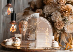 TISCHDEKORATIONSCHILDER   Acryl Tischdekoration Zahlen Acrylbogen Beige Ombre Dessertmenü, Klarer Acrylgold Taupe Candy Bar Schild, Nude Gold Plexi Tischbogen Menü, Luxuriöse Beige Ombre Hochzeits Tischdekoration, Hochzeitsschild Golden Spiegel Dessertmenü24