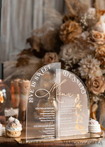 TISCHDEKORATIONSCHILDER   Acryl Tischdekoration Zahlen Acrylbogen Beige Ombre Dessertmenü, Klarer Acrylgold Taupe Candy Bar Schild, Nude Gold Plexi Tischbogen Menü, Luxuriöse Beige Ombre Hochzeits Tischdekoration, Hochzeitsschild Golden Spiegel Dessertmenü24