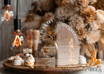 TISCHDEKORATIONSCHILDER   Acryl Tischdekoration Zahlen Acrylbogen Beige Ombre Dessertmenü, Klarer Acrylgold Taupe Candy Bar Schild, Nude Gold Plexi Tischbogen Menü, Luxuriöse Beige Ombre Hochzeits Tischdekoration, Hochzeitsschild Golden Spiegel Dessertmenü24