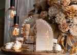TISCHDEKORATIONSCHILDER   Acryl Tischdekoration Zahlen Acrylbogen Beige Ombre Dessertmenü, Klarer Acrylgold Taupe Candy Bar Schild, Nude Gold Plexi Tischbogen Menü, Luxuriöse Beige Ombre Hochzeits Tischdekoration, Hochzeitsschild Golden Spiegel Dessertmenü24