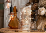 TISCHDEKORATIONSCHILDER   Acryl Tischdekoration Zahlen Acryl Halbbogen Klar Bar Menü, Transparentes Acryl Gold Bar Menü, Gold Plexi Getränkebar Menü, Plexi Glas Luxus Hochzeitsgetränkebar Tischdeko, Hochzeitsbeschilderung Golden Spiegel Bar Menü12