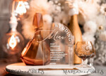TISCHDEKORATIONSCHILDER   Acryl Tischdekoration Zahlen Acrylbogen Tischmenü, klare Acryl- und goldene Beschilderung, goldene Plexi Tischnummern, luxuriöse Hochzeits-Tischdekoration, Hochzeitsbeschilderung, 3D Gold Hochzeitsmenü, bearbeitbarer Text14