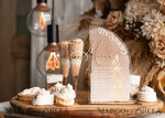 TISCHDEKORATIONSCHILDER   Acryl Tischdekoration Zahlen Acrylbogen Beige Ombre Dessertmenü, klarer Acryl Gold Taupe Candy Bar Schild, Nude Gold Plexi Tischbogen Menü, luxuriöse Beige Ombre Hochzeits Tischdekoration, Hochzeitsbeschilderung goldenem Spiegel Dessertmenü19