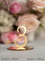 TABLE DECOR SIGNS Acrylic table decor Numbers Acrylic Table Numbers, Golden Mirror Acrylic and gold Sign, Gold Plexi Table Numbers, Luxury Wedding Table Decor, 3D Wedding Signage Golden mirror table numbers7