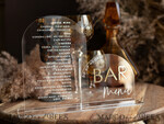 TABLE DECOR SIGNS Acrylic table decor Numbers Transparent Acrylic Arch Bar Menu, Clear Acrylic And Gold Sign, Gold Plexi Double Sign, Luxury Wedding Table Decor, Wedding Signage Golden Mirror Cards Sign9