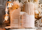 TISCHDEKORATIONSCHILDER   Acryl Tischdekoration Zahlen Acrylbogen Tischnummer und Menü-Kombination, klare und gefrorene Acrylgold-Schilder, goldene Plexi-Tischnummern und Menü-Kombination, luxuriöse Hochzeits-Tischdekoration, Hochzeitsbeschilderung.17