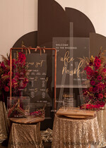TABLE DECOR SIGNS Acrylic table decor Numbers Transparent Acrylic Bar Menu, Clear Acrylic And Gold Sign, Unique Gold Plexi Sign, Luxury Handmade Wedding Table Decor, Wedding Signage Golden Mirror Cards Sign12