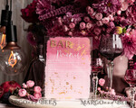 TABLE DECOR SIGNS Acrylic table decor Numbers Acrylic Bar Menu, Mauve Ombre Clear Acryl and gold Sign, Gold Plexi card box sign, Luxury Wedding Table Decor, Wedding Signage Golden mirror sign, editable text42