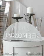 TABLE DECOR SIGNS Acrylic table decor Numbers Silver Acrylic Top Table Mr & Mrs signs with stand, Silver Mirror gold Table Sign, Silver Top Table  sign, Luxury Wedding Table Decor, SvS8