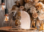 TISCHDEKORATIONSCHILDER   Acryl Tischdekoration Zahlen Acryl Halbbogen Tischnummer und Menü-Kombination, klare und gefrorene Acryl-Goldschild, Gold Plexi Tischnummer und Menü-Kombination Luxus Hochzeits Tischdekoration, Hochzeit Beschilderung22