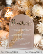 TABLE DECOR SIGNS Acrylic table decor Numbers Acrylic Arch Cappuccino Table Menu, Clear Acrylic And Gold Sign, Nude Gold Plexi Table Numbers, Tan Luxury Wedding Table Decor, Earthy Wedding Signage Golden Mirror Table Numbers25