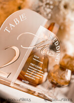 TABLE DECOR SIGNS Acrylic table decor Numbers Acrylic Arch Table Number and menu Combo, Clear and Frozen Acrylic gold Sign, Gold Plexi Table Number and Menu Combo Luxury Wedding Table Decor, Wedding Signage21