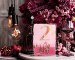 TABLE DECOR SIGNS Acrylic table decor Numbers Pale Pink Ombre Mauve Acrylic Table Numbers, Dusty Rose Acrylic & gold Sign, Gold Plum Plexi Table Numbers, Luxury Purple Wedding Table Decor,3D Wedding Signage16