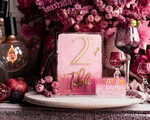 TABLE DECOR SIGNS Acrylic table decor Numbers Pale Pink Ombre Mauve Acrylic Table Numbers, Dusty Rose Acrylic & gold Sign, Gold Plum Plexi Table Numbers, Luxury Purple Wedding Table Decor,3D Wedding Signage16