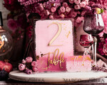 TABLE DECOR SIGNS Acrylic table decor Numbers Pale Pink Ombre Mauve Acrylic Table Numbers, Dusty Rose Acrylic & gold Sign, Gold Plum Plexi Table Numbers, Luxury Purple Wedding Table Decor,3D Wedding Signage16