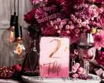 TABLE DECOR SIGNS Acrylic table decor Numbers Pale Pink Ombre Mauve Acrylic Table Numbers, Dusty Rose Acrylic & gold Sign, Gold Plum Plexi Table Numbers, Luxury Purple Wedding Table Decor,3D Wedding Signage16
