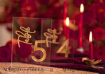 TABLE DECOR SIGNS Acrylic table decor Numbers Transparent Acrylic Table Numbers, Clear Acrylic And Gold Sign, Gold Plexi Table Numbers, Luxury Wedding Table Decor, Wedding Signage Golden Mirror Table Numbers8