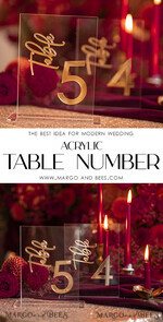 TABLE DECOR SIGNS Acrylic table decor Numbers Transparent Acrylic Table Numbers, Clear Acrylic And Gold Sign, Gold Plexi Table Numbers, Luxury Wedding Table Decor, Wedding Signage Golden Mirror Table Numbers8
