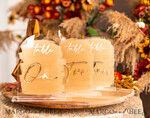 TABLE DECOR SIGNS Acrylic table decor Numbers Acrylic Arch Table Numbers, Clear Acrylic And Gold Sign, Gold Plexi Table Numbers, Luxury Wedding Table Decor, Wedding Signage Golden Mirror Table Numbers  17