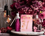 TISCHDEKORATIONSCHILDER   Acryl Tischdekoration Zahlen Blassrosa Ombre Mauve Acryl Tischnummer, Staubige Rose Acryl & goldene Beschilderung, Gold Pflaume Plexi Tischnummern, Luxus lila Hochzeits Tischdekoration, 3D Hochzeitsbeschilderung18