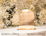 TABLE DECOR SIGNS Acrylic table decor Numbers Acrylic Arch Table menu, Gold Mirror Acrylic and gold Sign, Gold Plexi Table Numbers, Luxury Wedding Table Decor, 3D Wedding Signage Golden mirror table numbers10