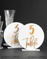 TABLE DECOR SIGNS Acrylic table decor Numbers Acrylic Round Table Numbers, Gloss White Acrylic And Gold Sign, Gold Plexi Table Numbers, Luxury Wedding Table Decor, Wedding Signage Golden Mirror Table Numbers9