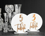 TABLE DECOR SIGNS Acrylic table decor Numbers Acrylic Round Table Numbers, Gloss White Acrylic And Gold Sign, Gold Plexi Table Numbers, Luxury Wedding Table Decor, Wedding Signage Golden Mirror Table Numbers9