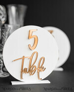 TABLE DECOR SIGNS Acrylic table decor Numbers Acrylic Round Table Numbers, Gloss White Acrylic And Gold Sign, Gold Plexi Table Numbers, Luxury Wedding Table Decor, Wedding Signage Golden Mirror Table Numbers9