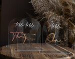 TABLE DECOR SIGNS Acrylic table decor Numbers Transparent Acrylic Arch Table Numbers, Clear Acrylic And Gold Signs, Gold Plexi Table Numbers, Luxury Wedding Table Decor, Wedding Signage Golden Mirror Number6