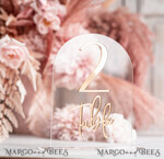 TABLE DECOR SIGNS Acrylic table decor Numbers Acrylic Arch Table Numbers, Clear Acrylic And Gold Sign, Gold Plexi Table Numbers, Luxury Wedding Table Decor, Wedding Signage Golden Mirror Table Numbers25