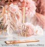 TABLE DECOR SIGNS Acrylic table decor Numbers Acrylic Arch Table Numbers, Clear Acrylic And Gold Sign, Gold Plexi Table Numbers, Luxury Wedding Table Decor, Wedding Signage Golden Mirror Table Numbers25
