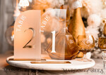 TABLE DECOR SIGNS Acrylic table decor Numbers Acrylic Arch Table Numbers, Clear Acrylic and golden Sign, Gold Plexi Table Numbers, Luxury Wedding Table Decor, 3D Golden mirror Wedding Signage, Editable Text10
