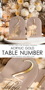 TABLE DECOR SIGNS Acrylic table decor Numbers Acrylic Arch Beige Table Numbers, Clear Acrylic and gold table numbers, Nude Taupe Gold Plexi Table Numbers, Tan Luxury Wedding Table Decor, Earthy Wedding Sign34