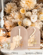 TABLE DECOR SIGNS Acrylic table decor Numbers Acrylic Arch Beige Table Numbers, Clear Acrylic and gold table numbers, Nude Taupe Gold Plexi Table Numbers, Tan Luxury Wedding Table Decor, Earthy Wedding Sign34