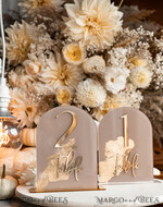 TABLE DECOR SIGNS Acrylic table decor Numbers Acrylic Arch Beige Table Numbers, Clear Acrylic and gold table numbers, Nude Taupe Gold Plexi Table Numbers, Tan Luxury Wedding Table Decor, Earthy Wedding Sign34