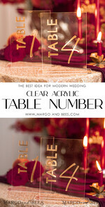 TABLE DECOR SIGNS Acrylic table decor Numbers Transparent Acrylic Table Numbers, Clear Acrylic And Gold Sign, Gold Plexi Table Numbers, Luxury Wedding Table Decor, Wedding Signage Golden Mirror Table Number6