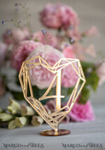 TABLE DECOR SIGNS Acrylic table decor Numbers Geometric heart Gold Acrylic Table Numbers, Golden Acrylic and gold Sign, Gold Plexi Table Numbers, Luxury Wedding Table Decor, Wedding Signage Golden mirror table numbers 3