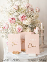 TABLE DECOR SIGNS Acrylic table decor Numbers Wedding table numbers, Pink and Gold Table numbers,  Acrylic table numbers, Set of Table Numbers, Centerpieces Luxury Decorations, Wedding Table Numbers BpPXSet12