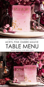 TABLE DECOR SIGNS Acrylic table decor Numbers Ombre Painted Pale pink Mauve Acrylic modern Table menu, Dusty Rose Acrylic & gold Sign, Gold Plexi Table Number, Luxury Wedding Table Decor, 3D Wedding Signage31