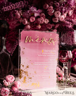 TABLE DECOR SIGNS Acrylic table decor Numbers Ombre Painted Pale pink Mauve Acrylic modern Table menu, Dusty Rose Acrylic & gold Sign, Gold Plexi Table Number, Luxury Wedding Table Decor, 3D Wedding Signage31