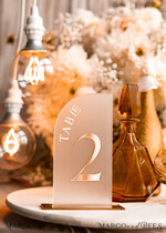 TISCHDEKORATIONSCHILDER   Acryl Tischdekoration Zahlen Acryl gefrorene Tischnummern, frosted Acryl und gold Schild, gold Plexi Tischnummern, luxuriöse Hochzeits Tischdekoration, Hochzeitsbeschilderung goldene Spiegel Tischnummern.10