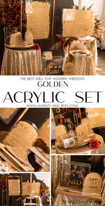 TABLE DECOR SIGNS Acrylic table decor Numbers Acrylic Arch Top Table Sign, Gold Mirror Acrylic Sign, Golden Plexi Top Table Sign, Luxury Wedding Table Decor, Custom Wedding Signage Golden Mirror Cards Sign14