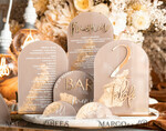 TABLE DECOR SIGNS Acrylic table decor Numbers Acrylic Arch Cappuccino Bar Menu, Clear Acrylic And Gold Bar Menu, Nude Taupe Gold Plexi Drink Bar Menu, Tan Luxury Wedding Drink Bar Table Decor, Earthy Wedding Signage Golden Mirror Bar Menu45