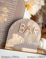 TABLE DECOR SIGNS Acrylic table decor Numbers Acrylic Arch Cappuccino Bar Menu, Clear Acrylic And Gold Bar Menu, Nude Taupe Gold Plexi Drink Bar Menu, Tan Luxury Wedding Drink Bar Table Decor, Earthy Wedding Signage Golden Mirror Bar Menu45