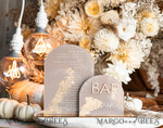 TABLE DECOR SIGNS Acrylic table decor Numbers Acrylic Arch Cappuccino Bar Menu, Clear Acrylic And Gold Bar Menu, Nude Taupe Gold Plexi Drink Bar Menu, Tan Luxury Wedding Drink Bar Table Decor, Earthy Wedding Signage Golden Mirror Bar Menu45