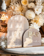 TABLE DECOR SIGNS Acrylic table decor Numbers Acrylic Arch Cappuccino Bar Menu, Clear Acrylic And Gold Bar Menu, Nude Taupe Gold Plexi Drink Bar Menu, Tan Luxury Wedding Drink Bar Table Decor, Earthy Wedding Signage Golden Mirror Bar Menu45