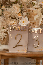TABLE DECOR SIGNS Acrylic table decor Numbers Acrylic Ombre Beige Table Numbers, Painted plexi & gold table numbers, Nude Taupe Gold Plexi Table Numbers, Tan Luxury Wedding Table Decor, Earthy Wedding Sign20