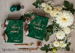 HOCHZEITSVERSPRECHEN  
 Acrylklar Gold Smaragdgrüne Garten Braut- und Bräutigam-Eheversprechen Bücher, Grünpflanzen Hochzeits-Eheversprechen Bücher Set aus zwei, Samt smaragdgrüne Garten personalisierte Eheversprechen Heftchen12